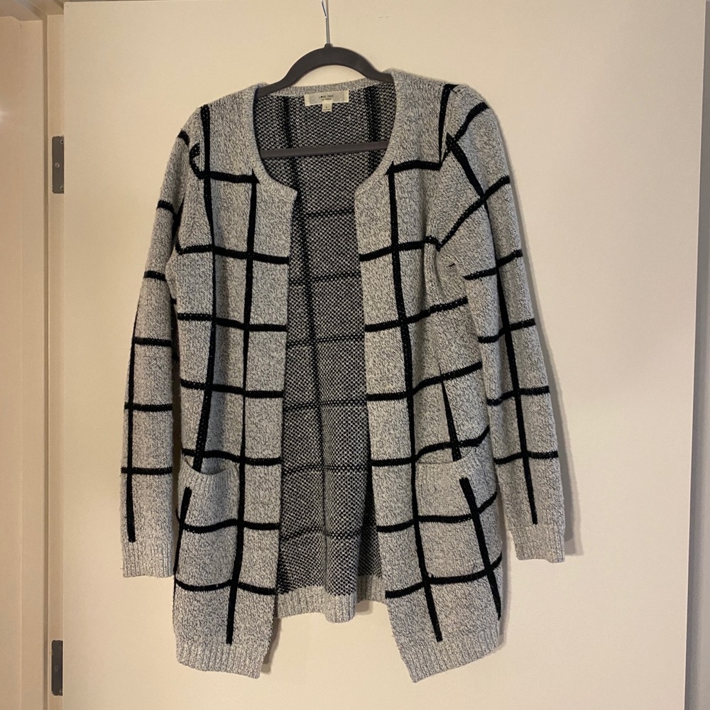Plaid inspired cardigan
